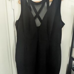 Fashion to Figure Black Backless Dress